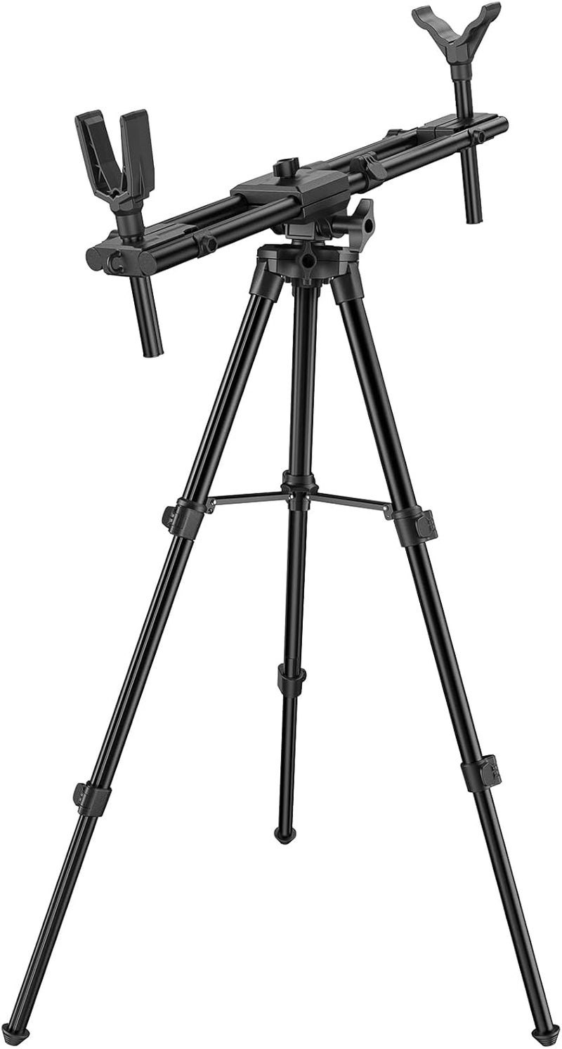 Trakiom Hunting Rests, Shooting Tripod with Dual Frame, Flexible Orientation, Adjustable Height, Shooting Tripod Max Provide Maximum Shooting Stability for Outdoors, Ground Blinds and Hunting - Image 1